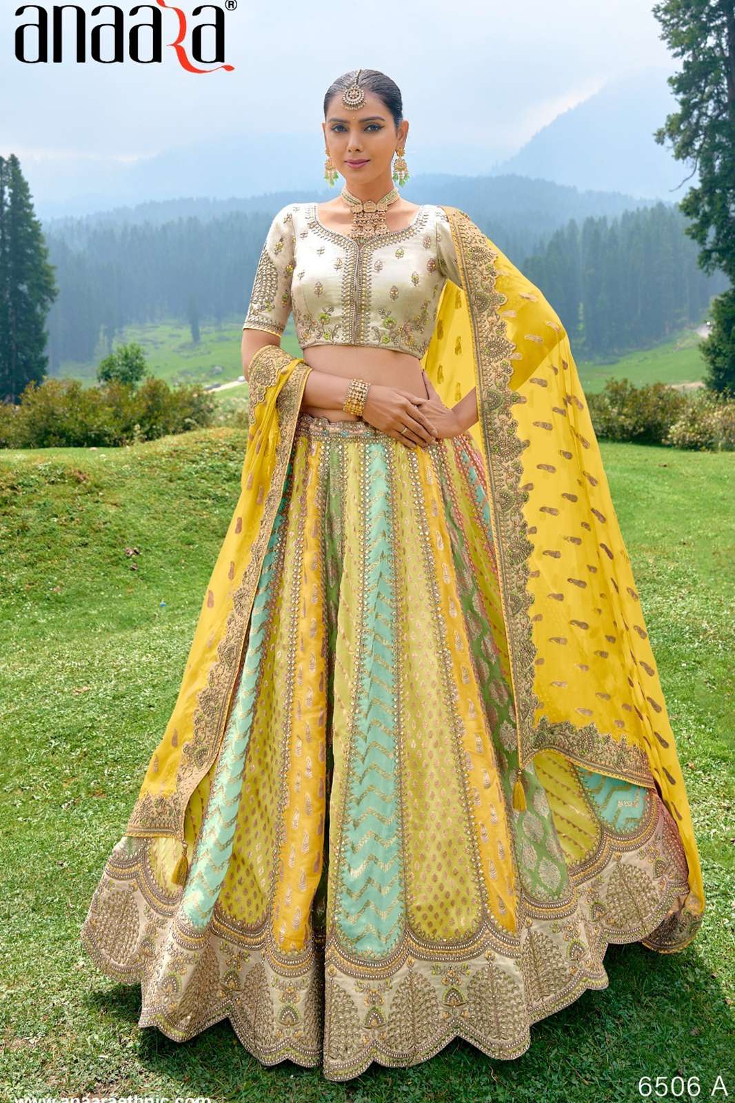 TATHASTU ANAARA (6500,6800 SERIES) 9230 WEDDING WEAR DESIGNER SMOOTH SILK JACQUARD LEHENGA CHOLI