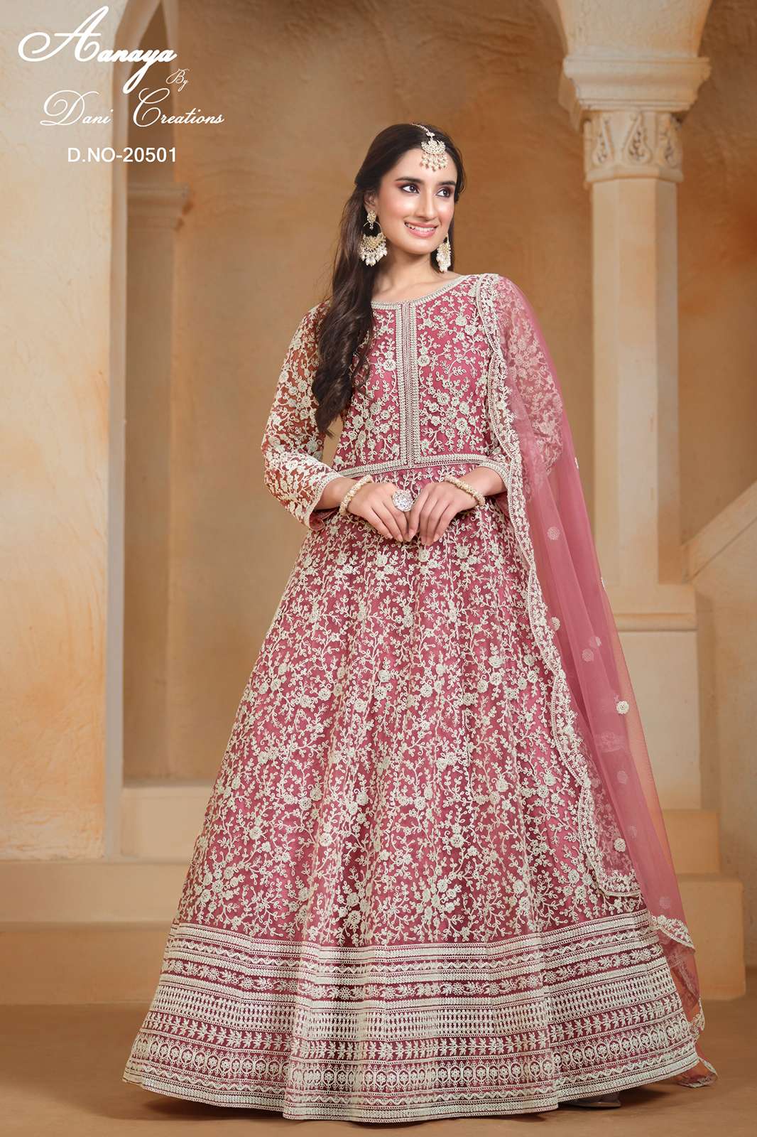 TWISHA AANAYA VOL 205 Embroidered Festive Style Designer Net Anarkali Suit