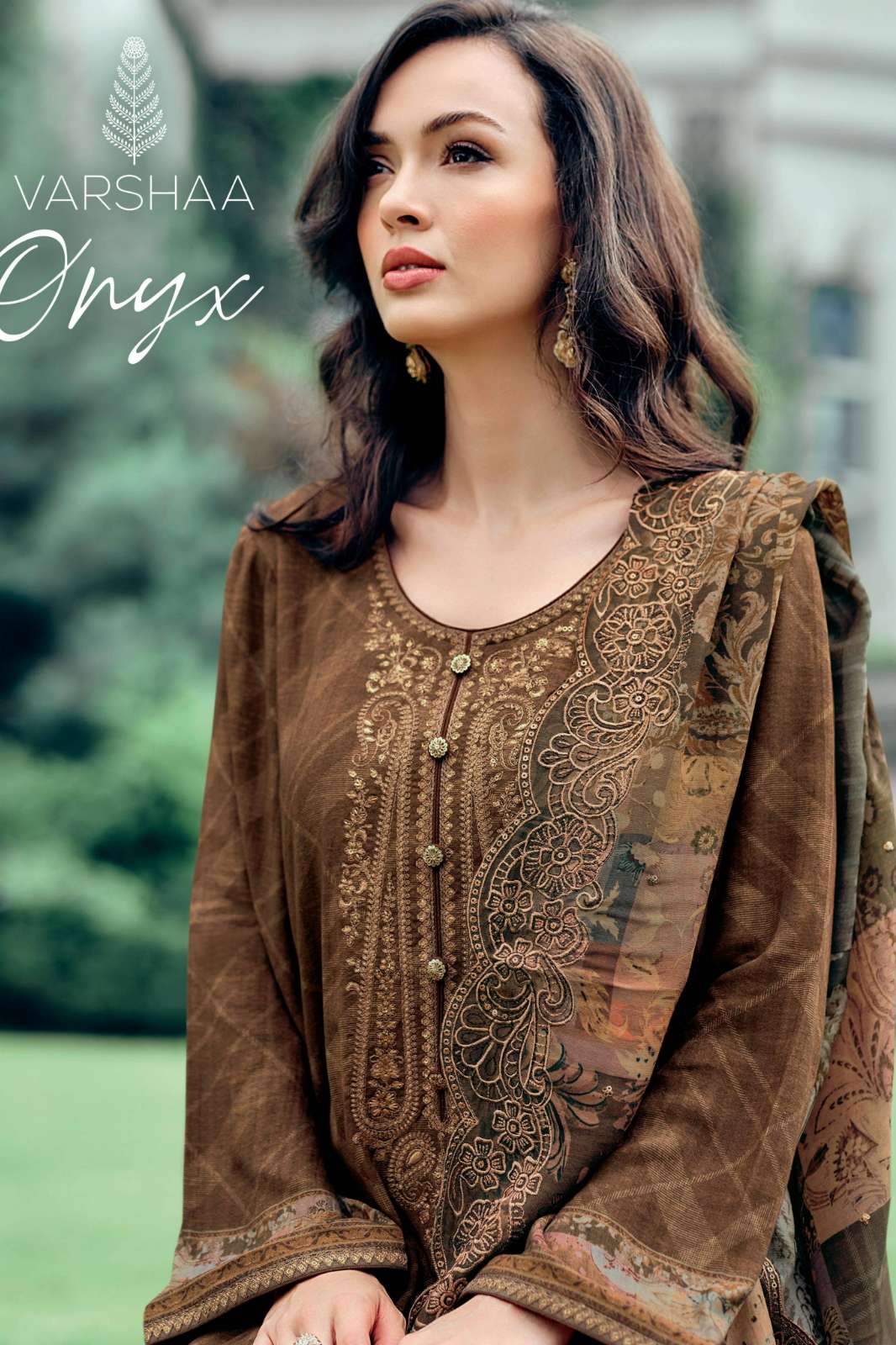 VARSHAA ONYX VISCOSE PASHMINA DIGITALLY PRINTED SUIT 