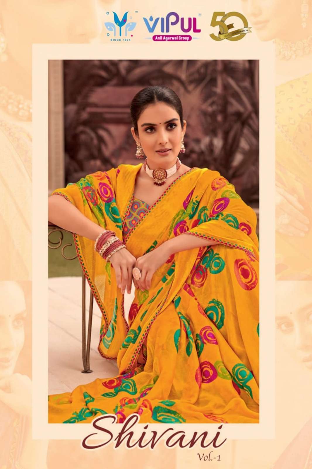 VIPUL SANGINI VOL 01 9505 Festival Wear Style Georgette Saree