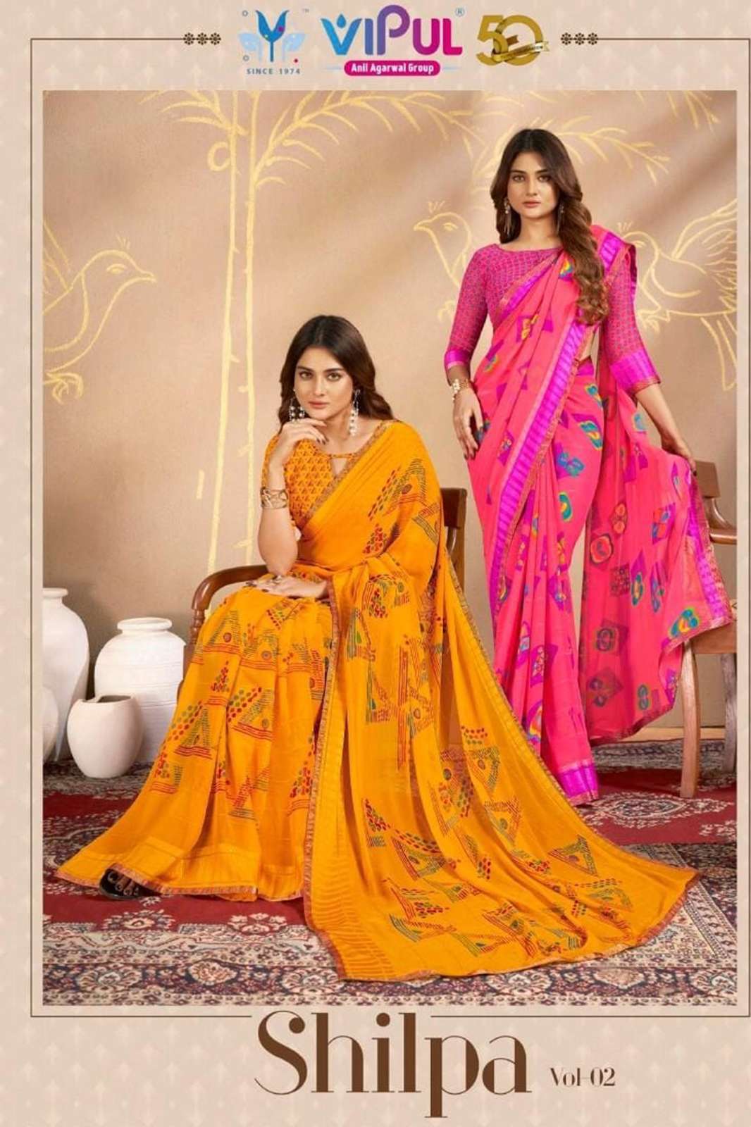 Vipul SHILPA VOL 2 9453 Traditional Draping Designer Georgette Saree