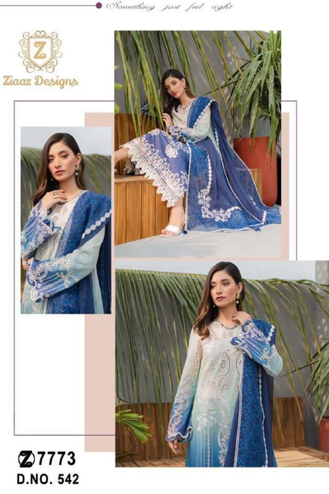 ZIAAZ DESIGNS 544 DESIGNER PAKISTANI SUIT