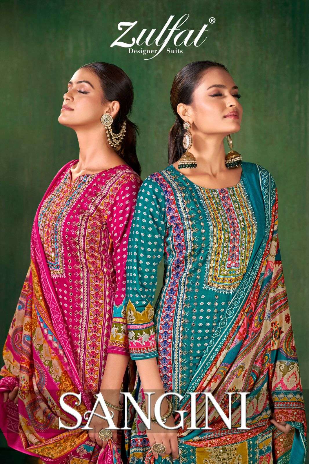 ZULFAT DESIGNER SANGINI PAKISTANI SUITS