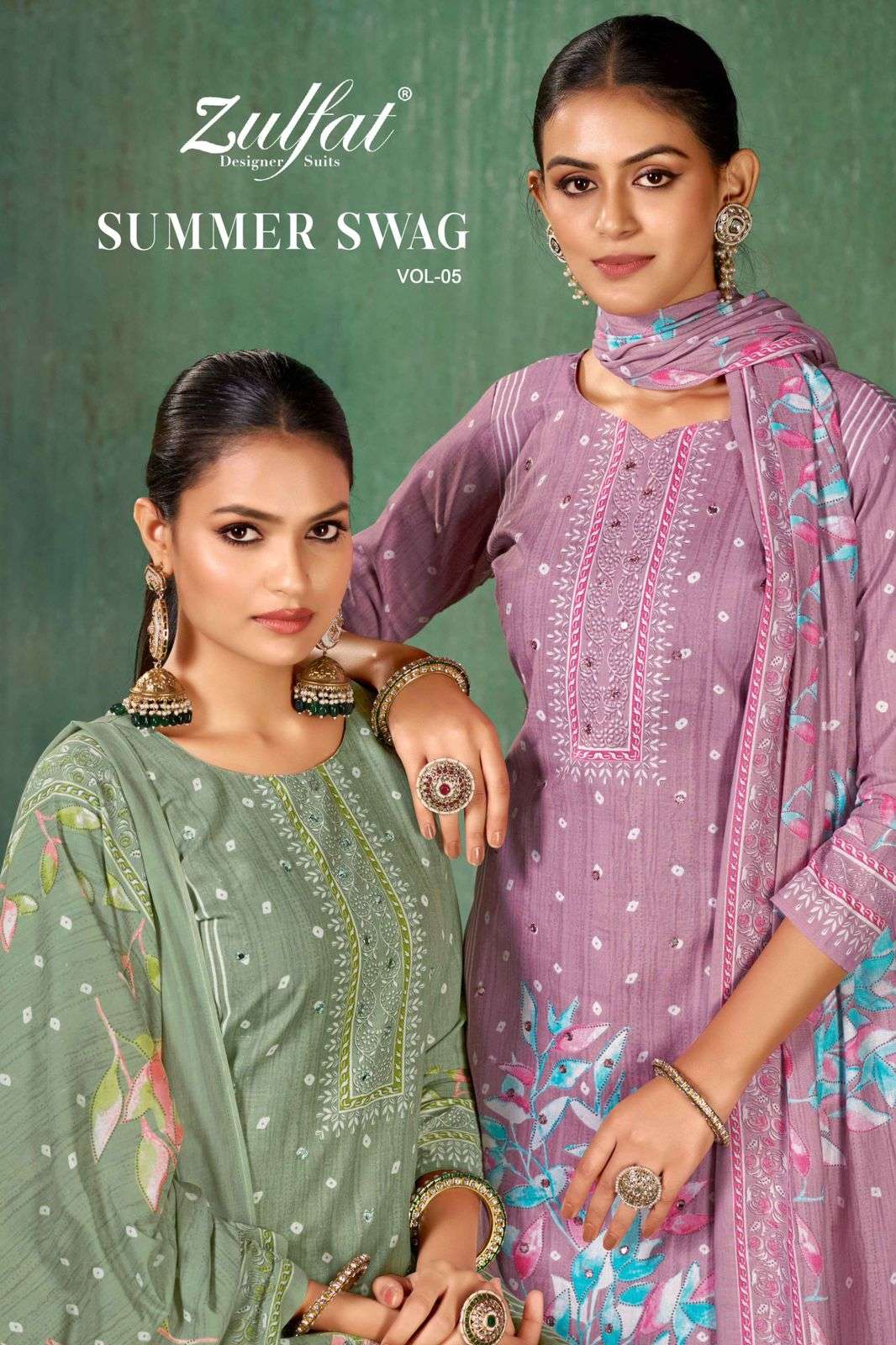 ZULFAT DESIGNER SUMMER SWAG VOL 5 COTTON SUITS