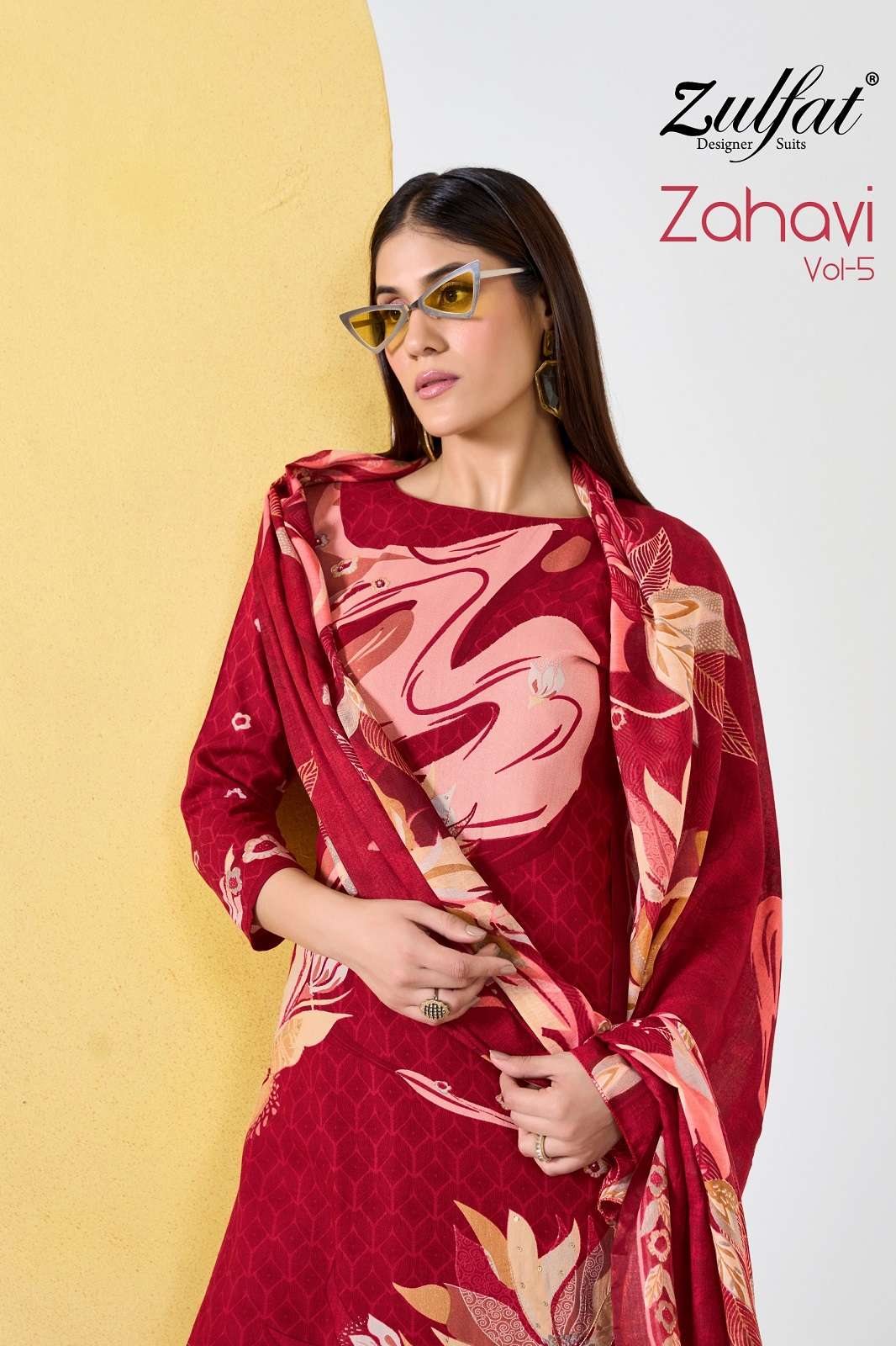 ZULFAT DESIGNER ZAHAVI VOL 5 VISCOSE PAKISTANI SUITS