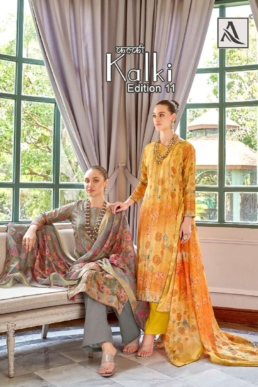 ALOK SUITS KALKI VOL 11BANARSI JAQUARD SUITS