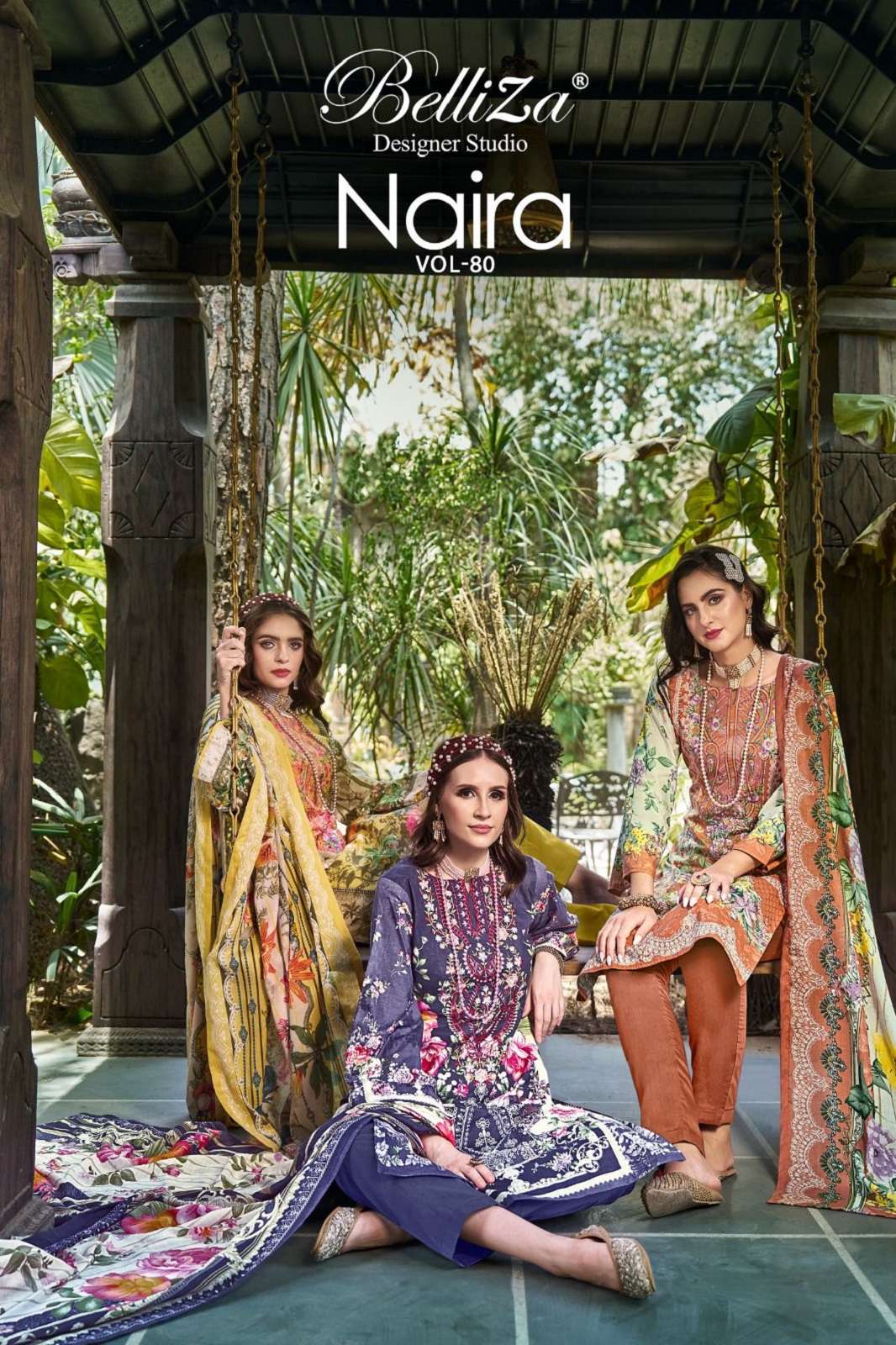 BELLIZA DESIGNER NAIRA VOL 80 COTTON DIGITAL PRINTED SUITS