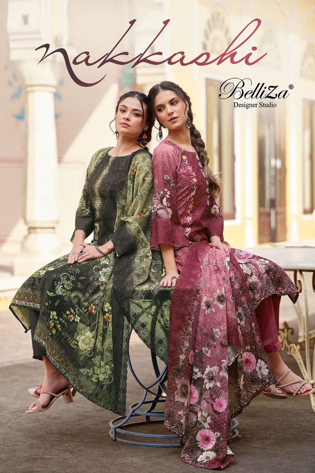 BELLIZA DESIGNER NAKKASHI DIGITALLY PRINTED SUITS