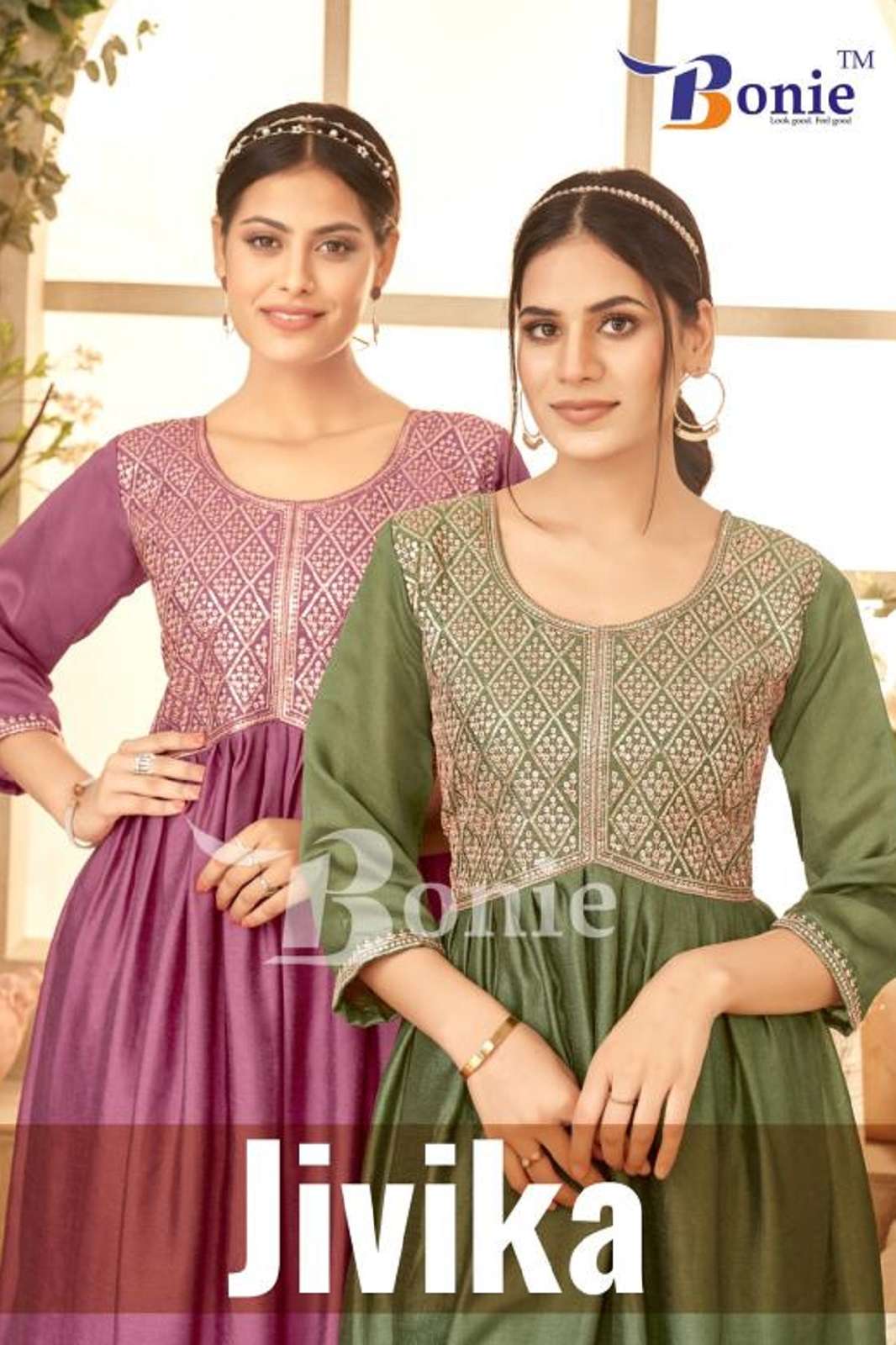 BONIE JIVIKA  READY TO WEAR  DESIGNER KURTIES