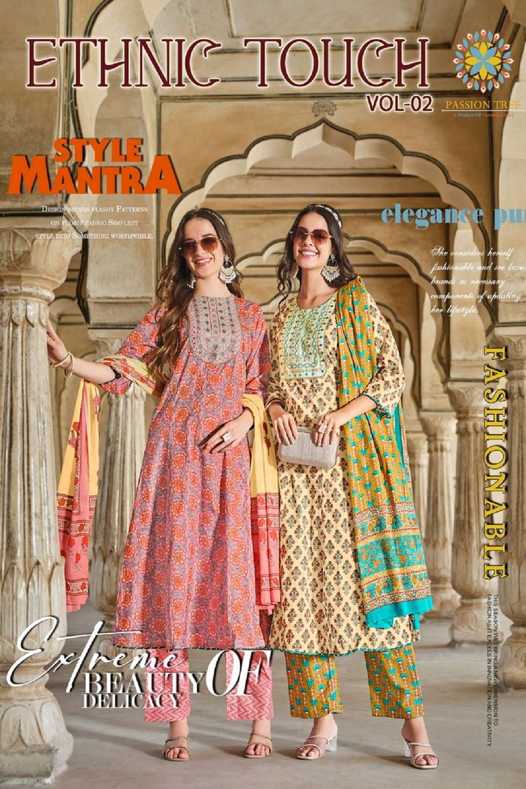 ETHNIC TOUCH VOL 2 BY PASSION TREE READY TO WEAR KURTIES