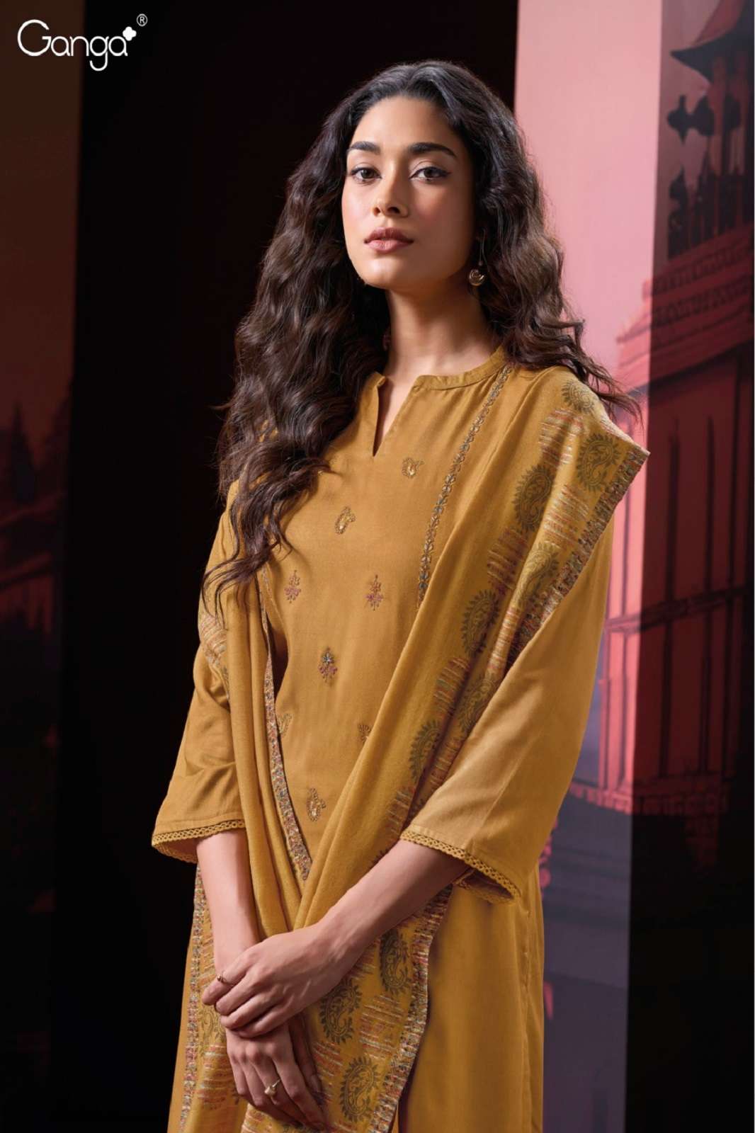 GANGA RHUREIN 3032 PURE PASHMINA SUITS