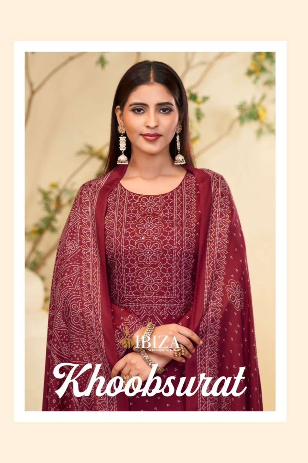 IBIZA KHOOBSURAT INDIAN WOMEN DESIGNER PURE VISCOSE PASHMINA SUIT