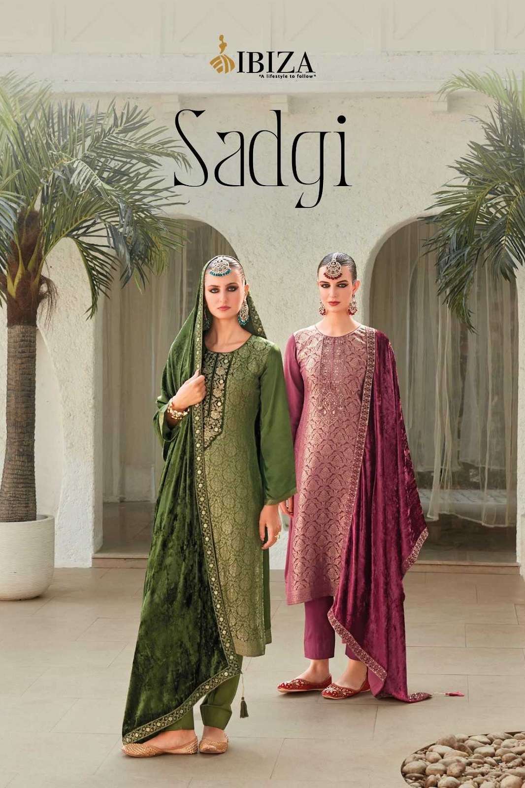 IBIZA SADGI SILK JAQUARD SALWAR SUITS