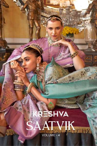 KRESHVA SAATVIK 4 9777 DIGITAL PRINTED DESIGNER TUSSER SILK SAREE 