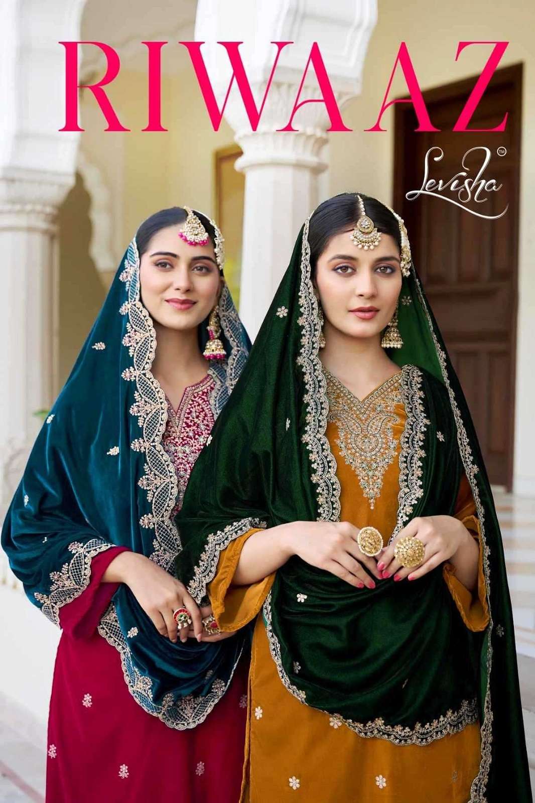 LEVISHA RIWAAZ VELVET 9000 INDIAN SUITS