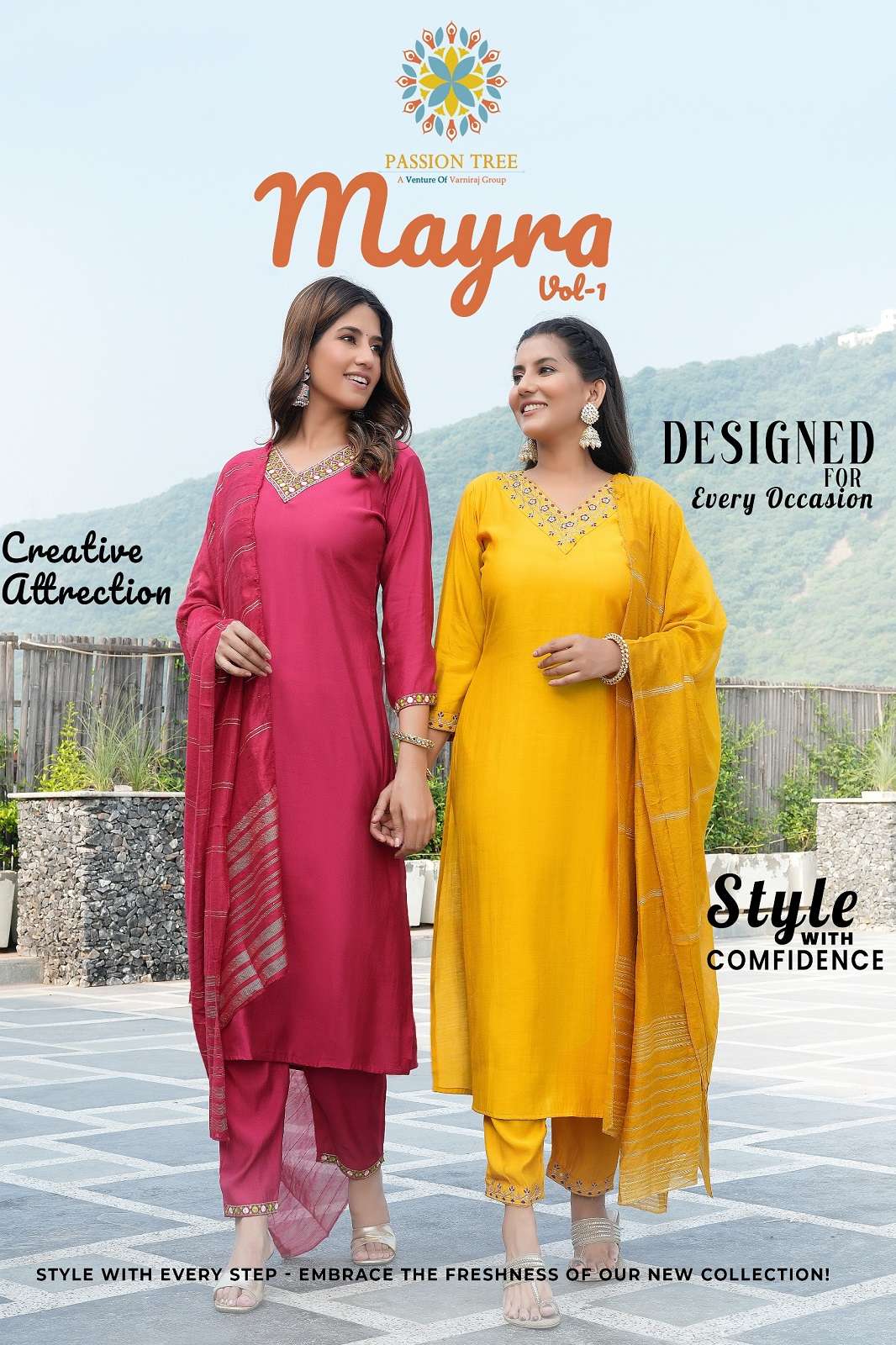 MAYRA VOL 1 BY PASSION TREE READY TO WEAR KURTIES