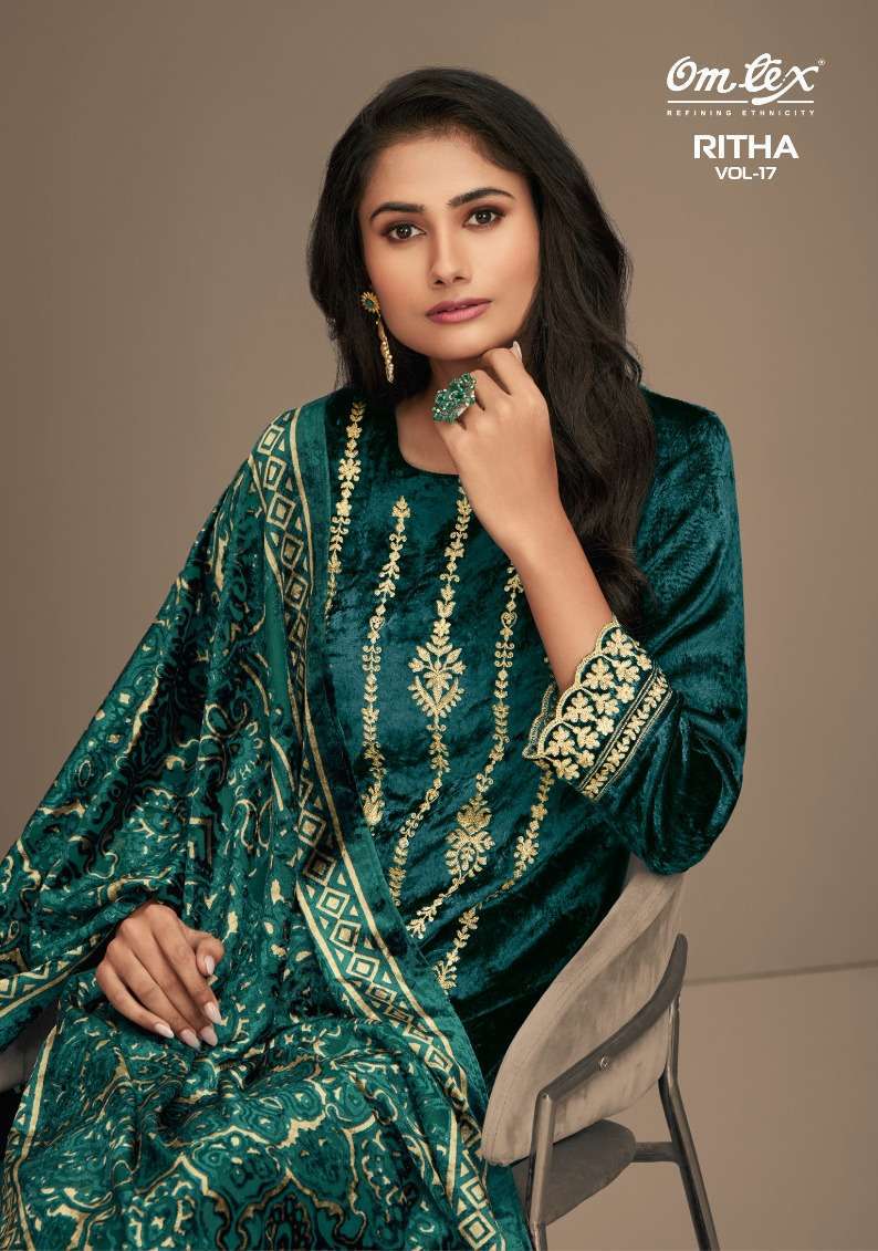 OMTEX RITHA VOL 17 VISCOSE VELVET SUITS