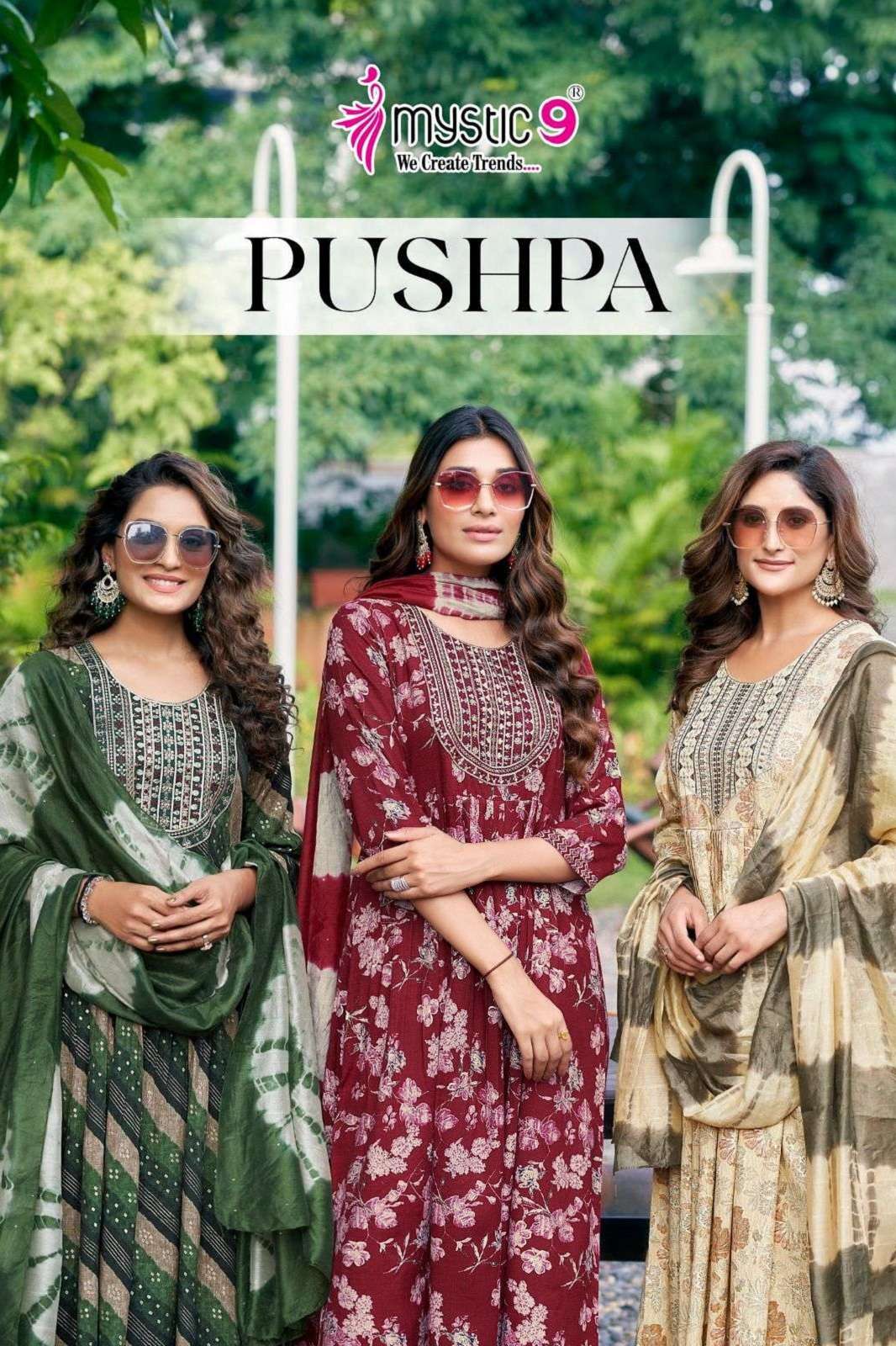 PUSHPA VOL 2 BY MYSTIC9 RAYON PRINTED READY TO WEAR KURTIES