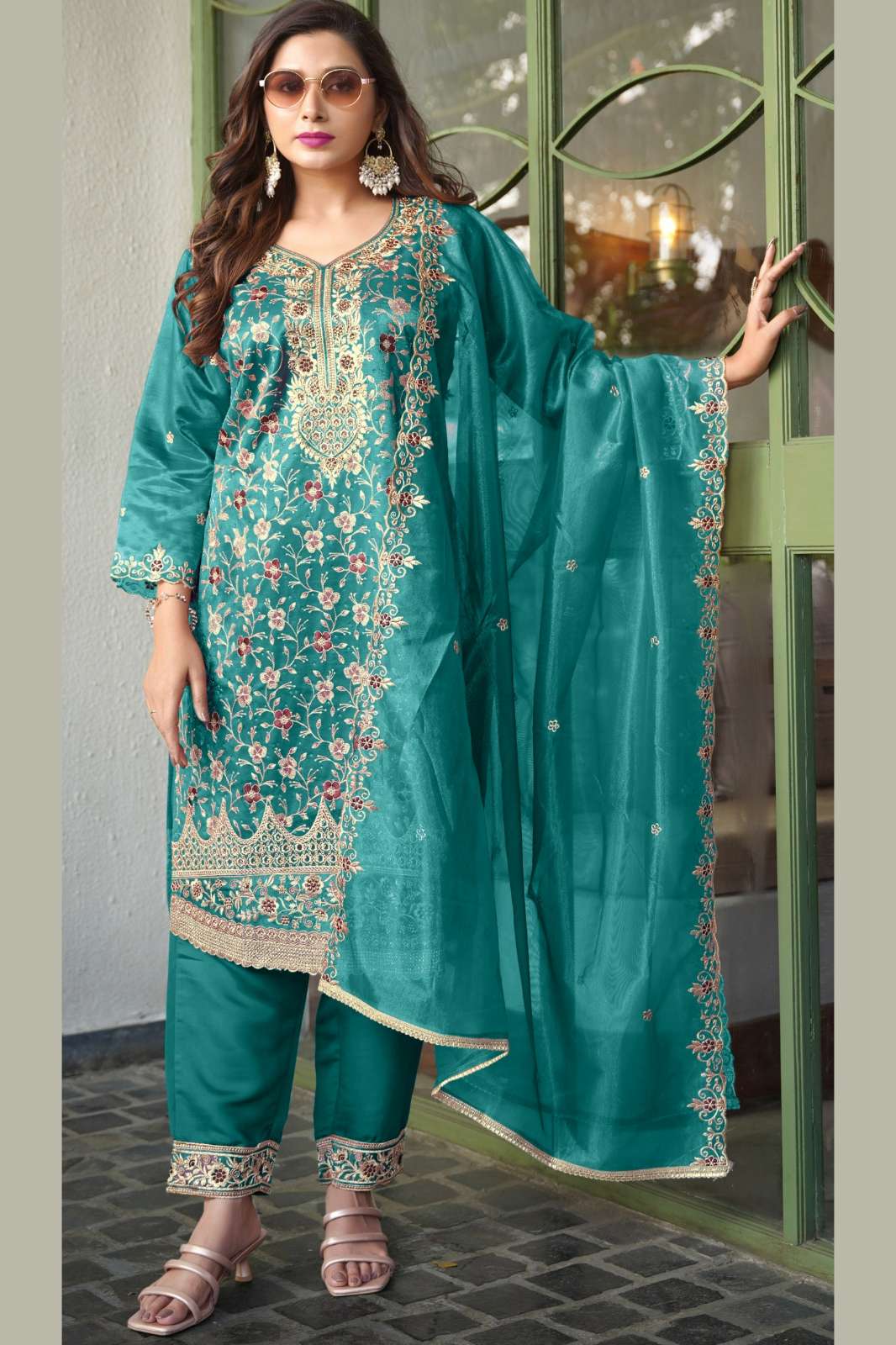 RAMSHA R 1211 F to H Readymade Simmer Pakistani Suit