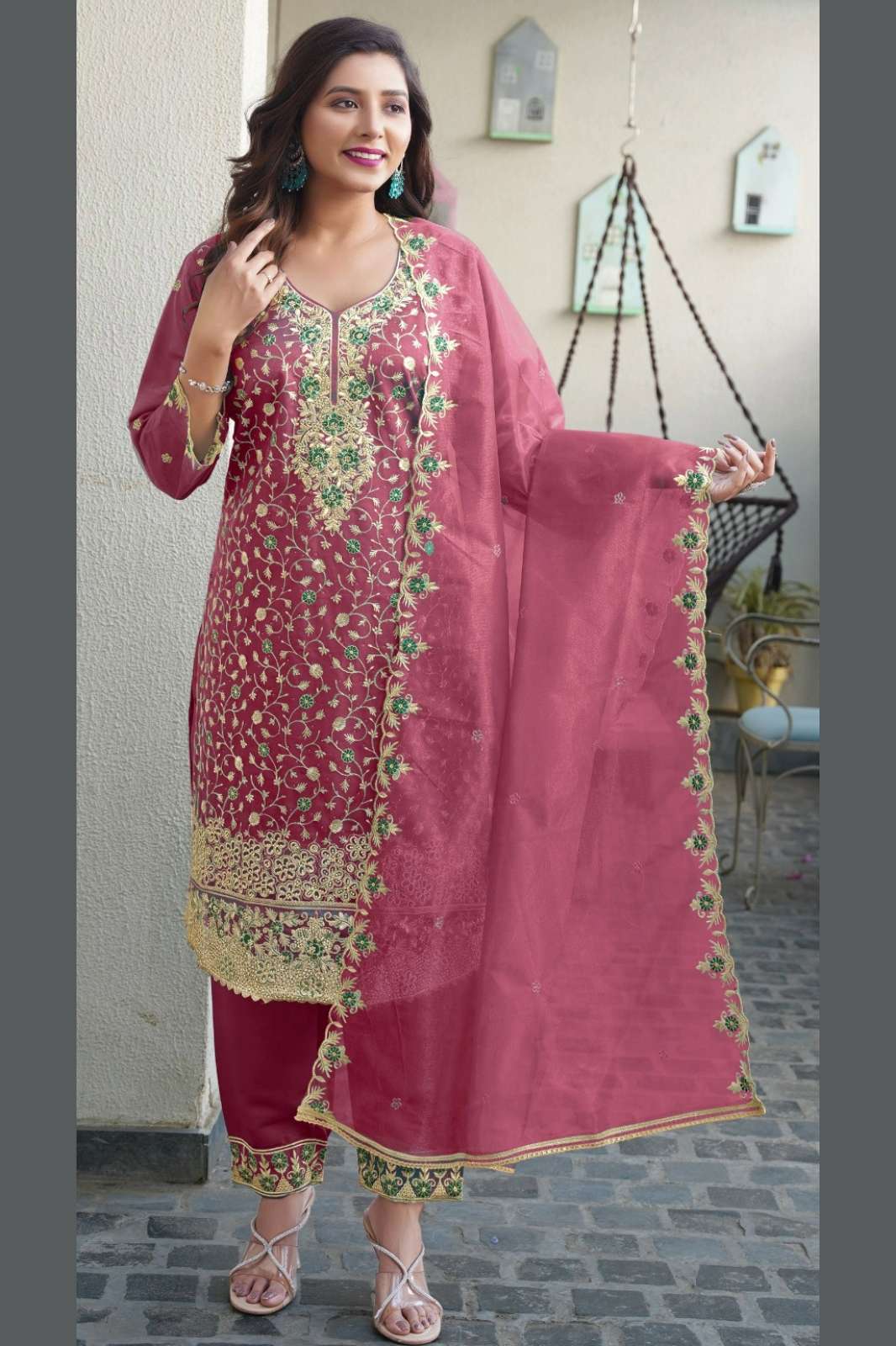 RAMSHA R 1211 Readymade Simmer Pakistani Suit