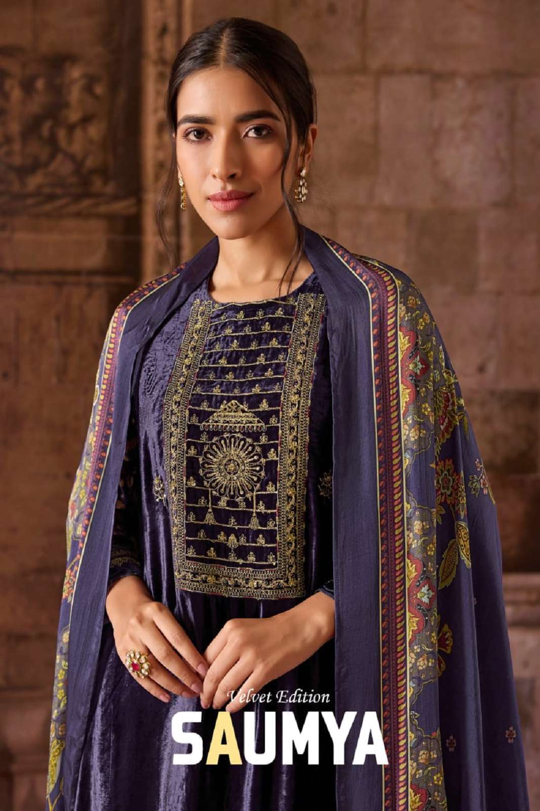 SAHIBA SAUMYA VELVET PRINTED SUITS