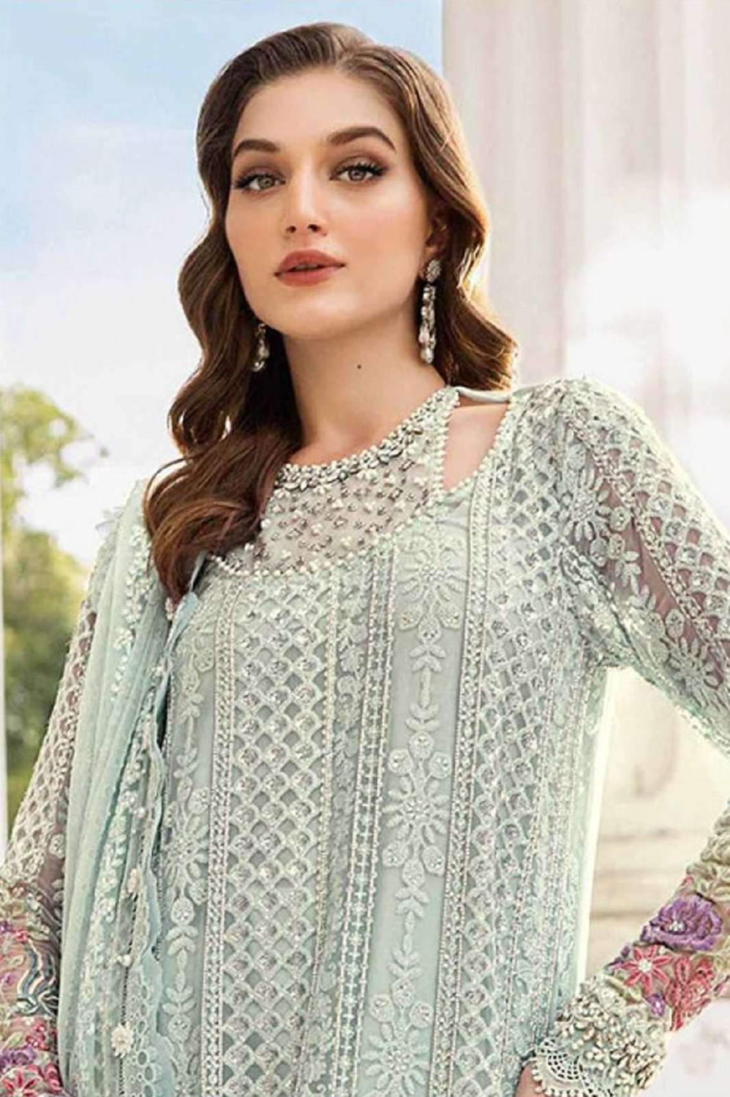 SERINE S 366 A TO D FOX GEORGETTE SEMI STITCHED SUITS