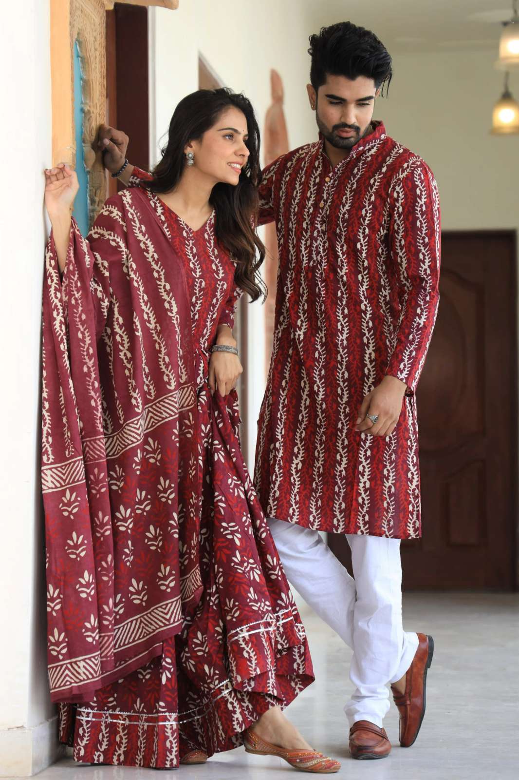 Shri Balaji Emporium 9544 Readymade Pure Cotton Couple Dress Collection 