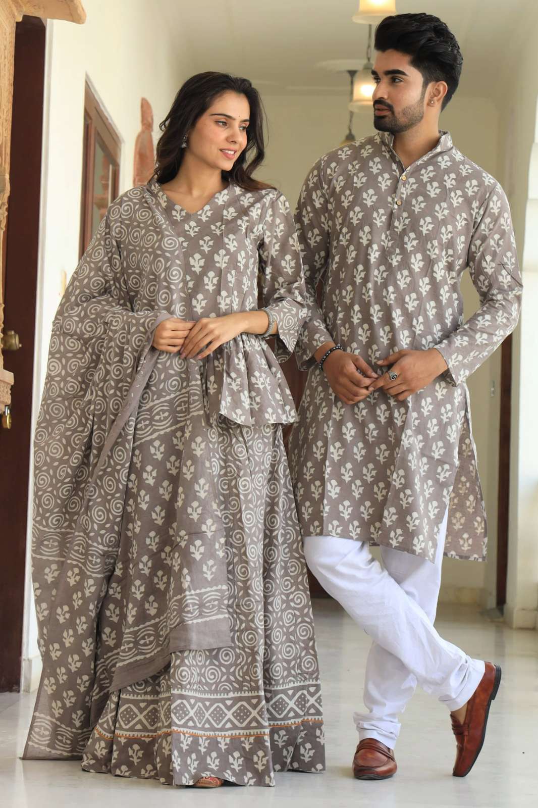 Shri Balaji Emporium 9544C Readymade Pure Cotton Couple Dress Collection 