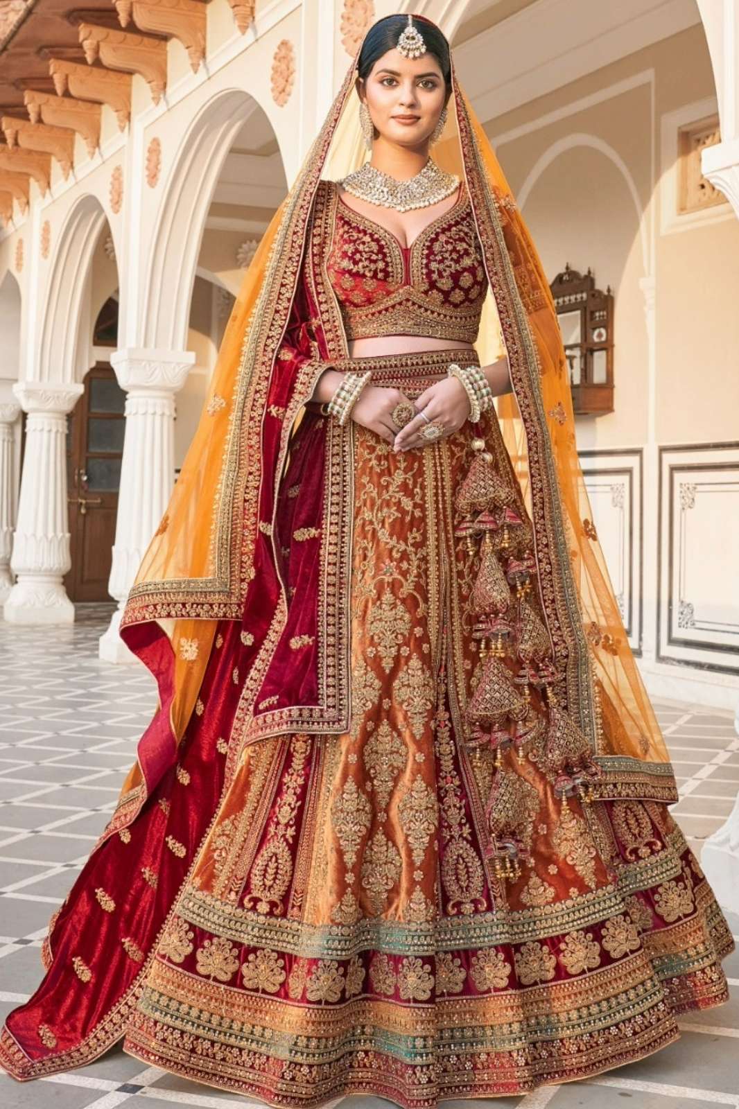 Shri Balaji Emporium 9778A Beautiful Embroidered Bridal Lehenga