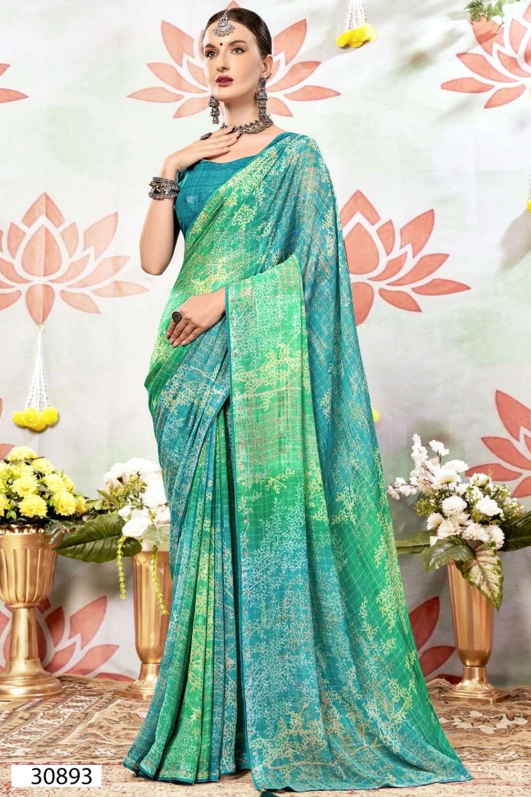 VALLABHI MADELYN 08 CASUAL WEAR DESIGNER CHIFFON SAREE