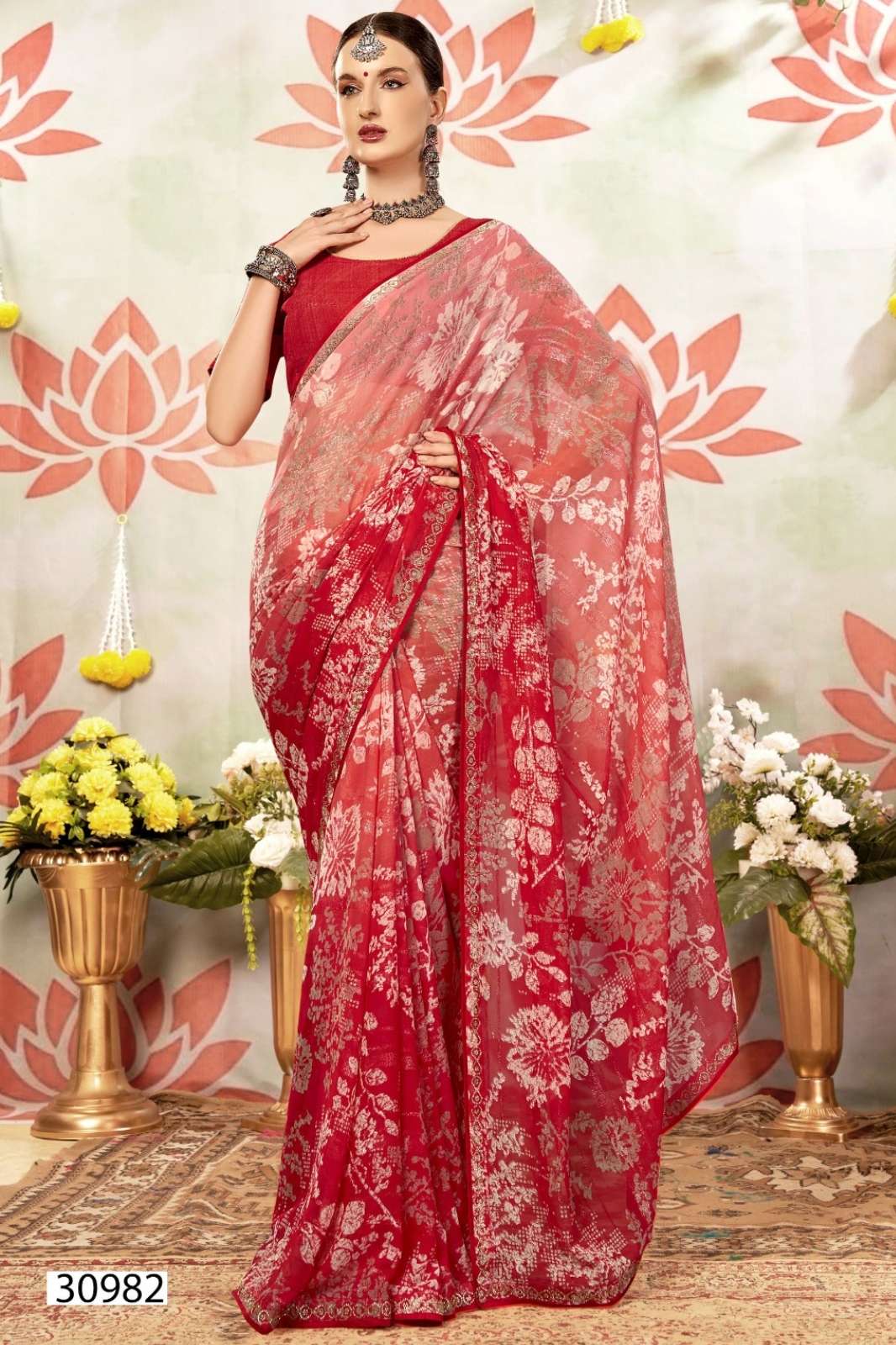 VALLABHI MADELYN 09 CASUAL WEAR DESIGNER CHIFFON SAREE