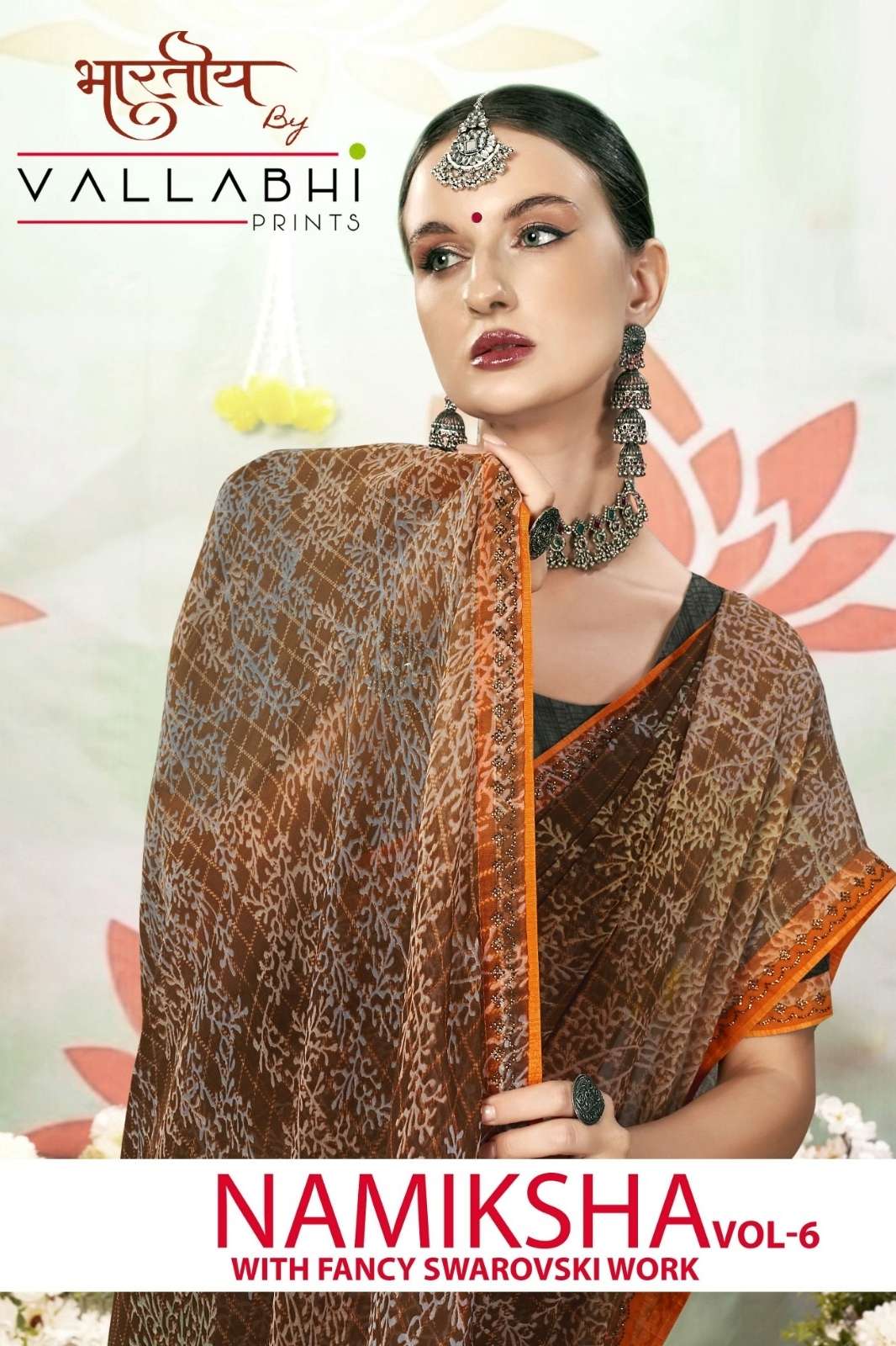 VALLABHI NAMIKSHA 06 ABSTRACT PRINTED DESIGNER GEORGETTE SAREE