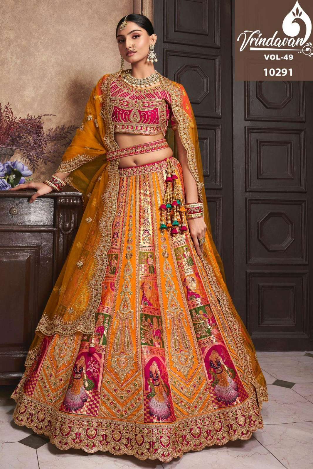 VRINDAVAN 9668 Bridal & Wedding Wear Designer Banarasi Silk Lehenga Choli