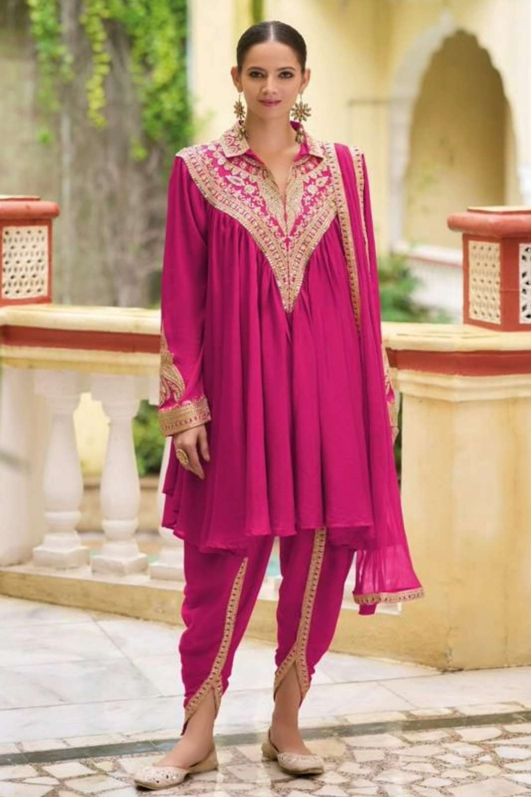 Your Choice NAVYA 9589 Readymade Heavy Chinnon Dhoti Suit 