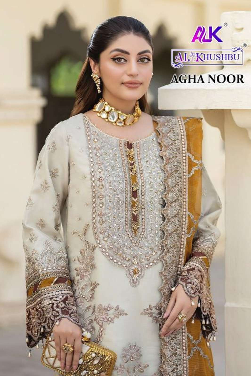 AL KHUSHBOO AGHA NOOR 6003 6004 6005 GEORGETTE SUITS