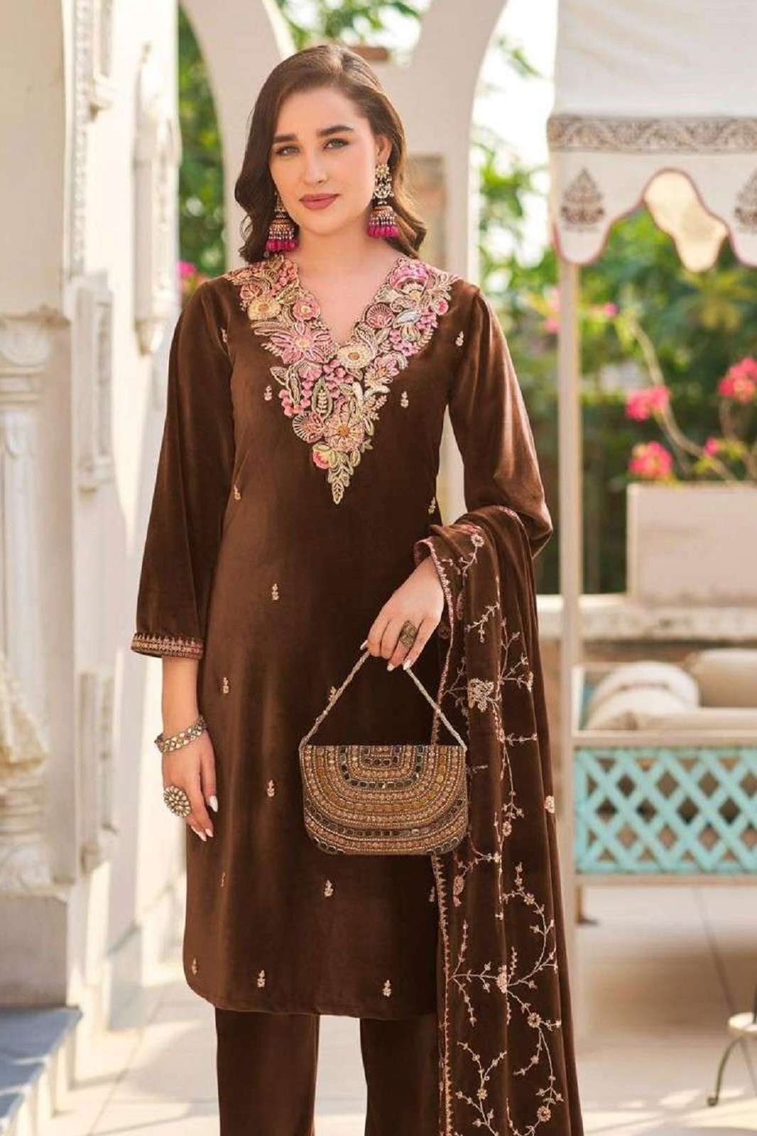 DEEPSY D 673 6327 Ready to wear Designer Imported heavy Velvet Pakistani Suit