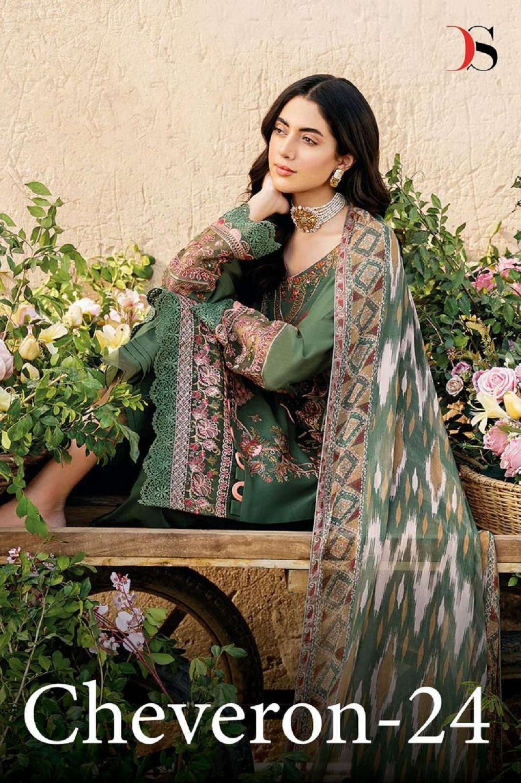 DEEPSY SUITS CHEVERON VOL 24 PURE COTTON PRINTED SUITS