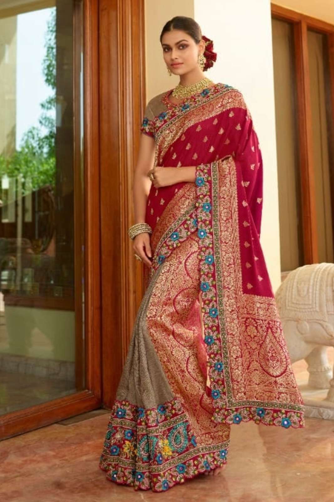 Desiluk 10559 Wedding Wear Designer Silk Heavy Saree