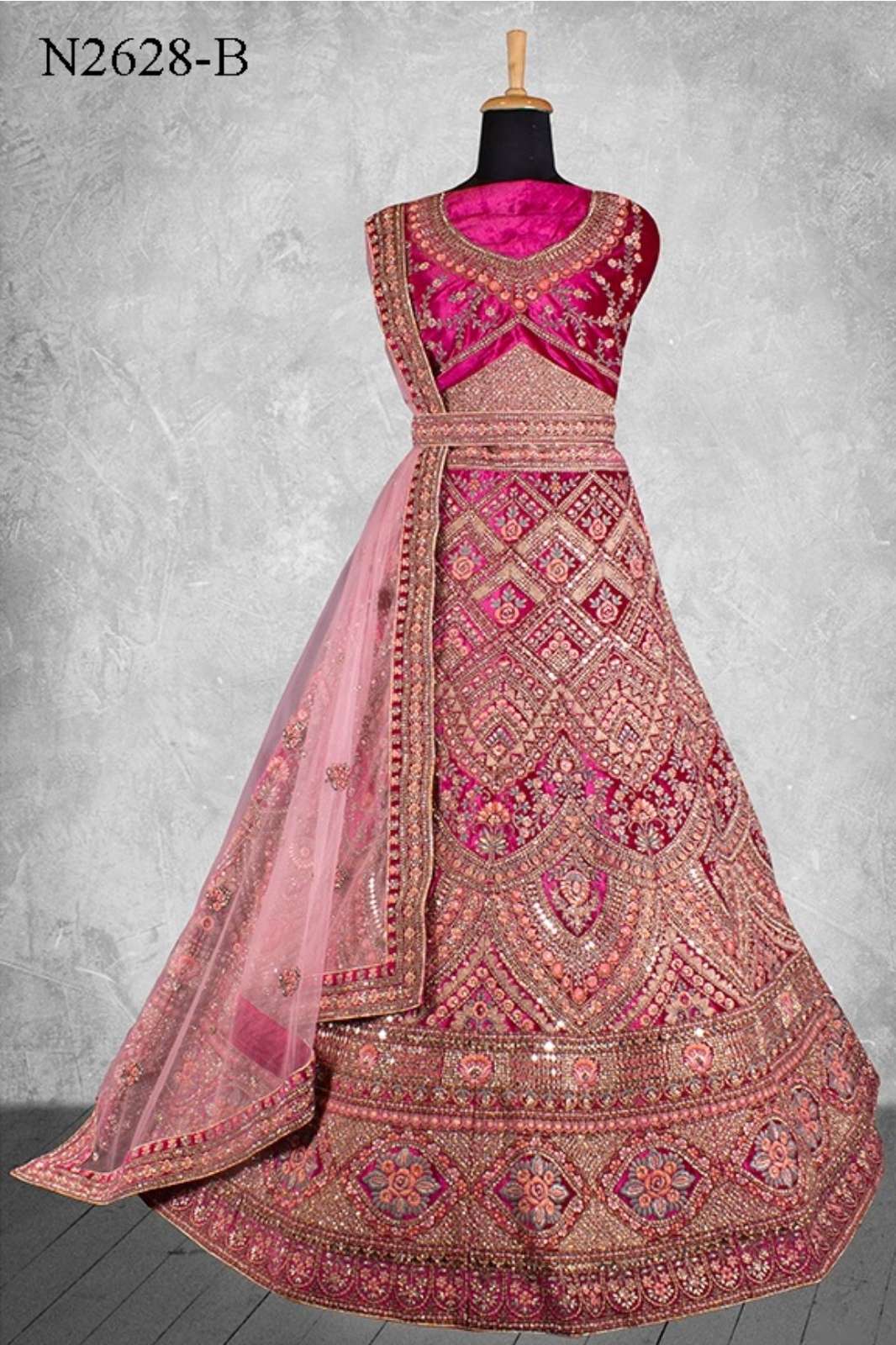 MAHOTSAV NIMAYA LAGNOTSAV VOL 02 10322 BRIDAL WEAR DESIGNER VELVET LEHENGA CHOLI 