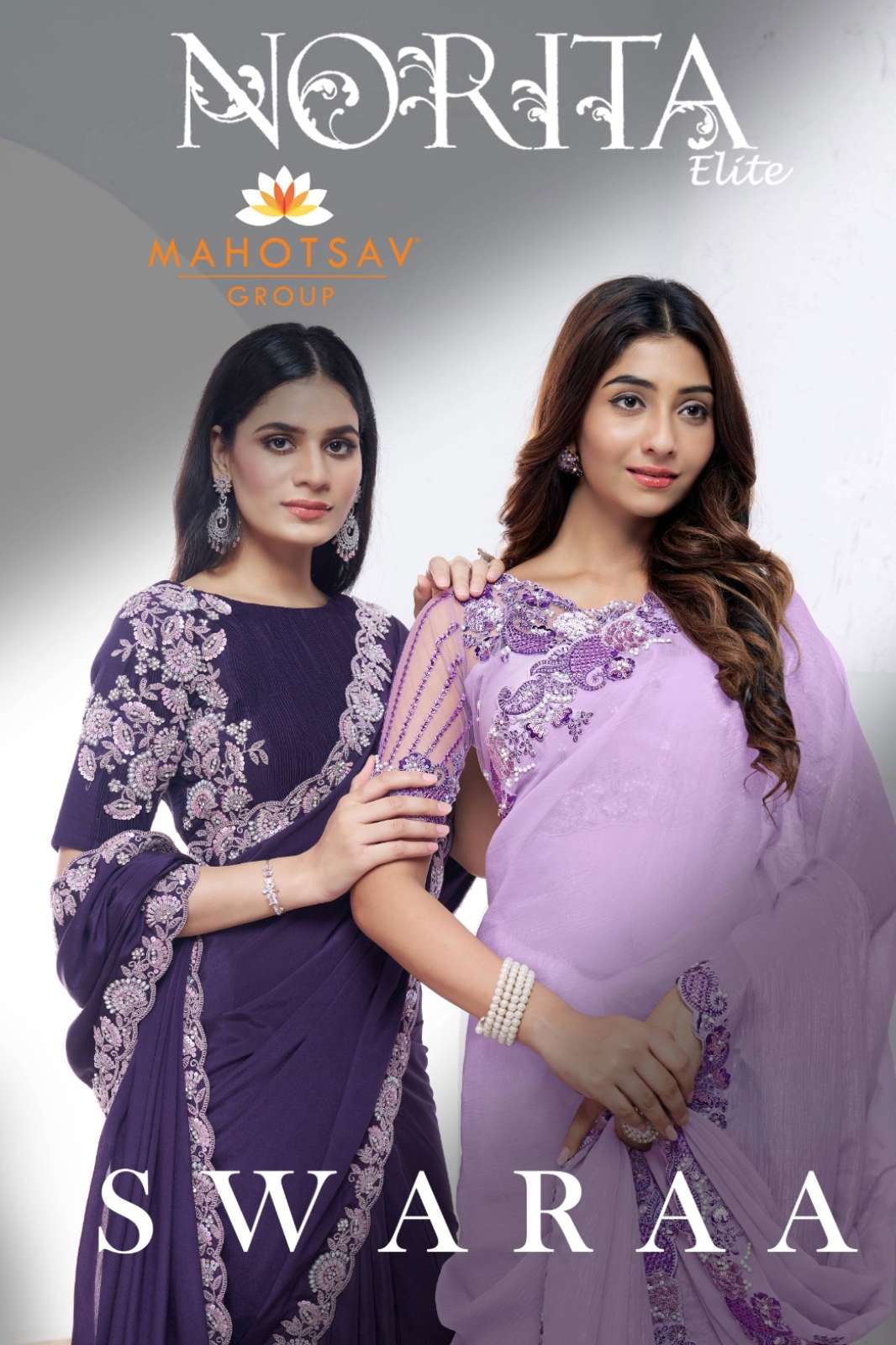 MAHOTSAV NORITA 44000 SERIES SWARAA 10518 PARTY WEAR DESIGNER SAREE COLLECTION