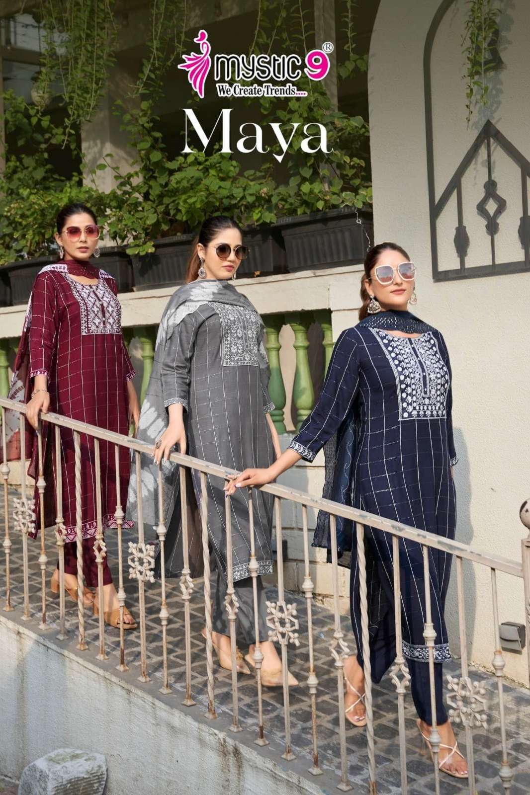 MAYA VOL 1 BY MYSTIC9 RAYON READY TO WEAR KURTIES