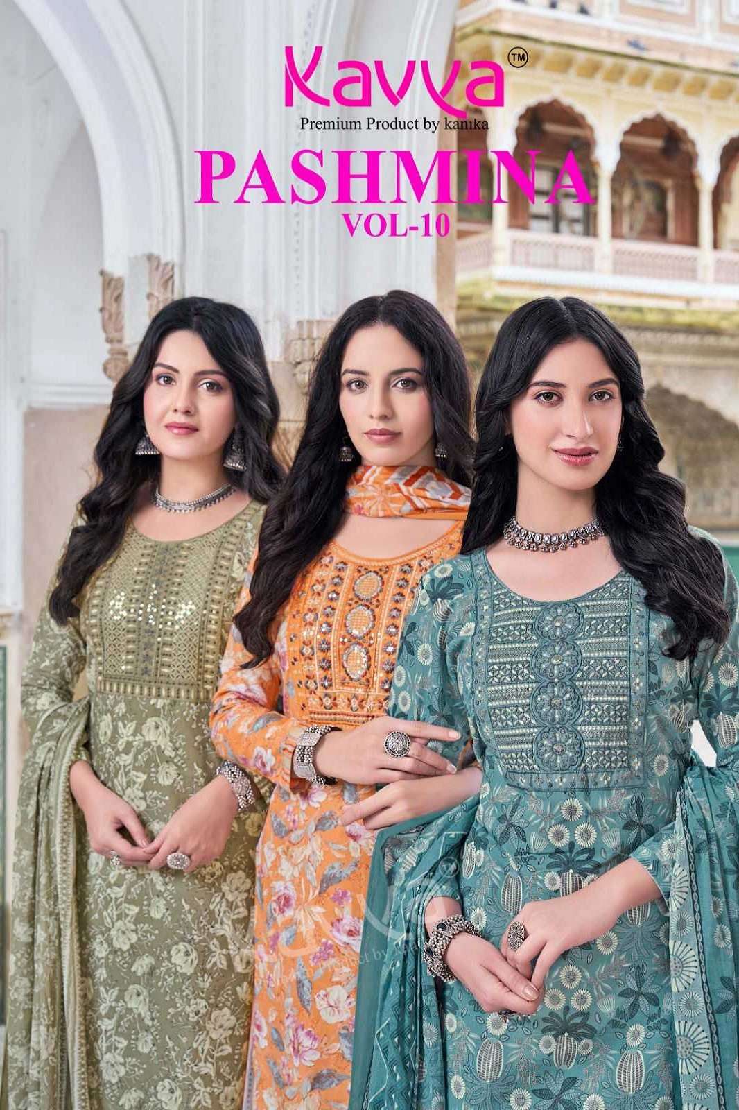 PASHMINA VOL 10 BY KAVYA COTTON READY TO WEAR KURTIES