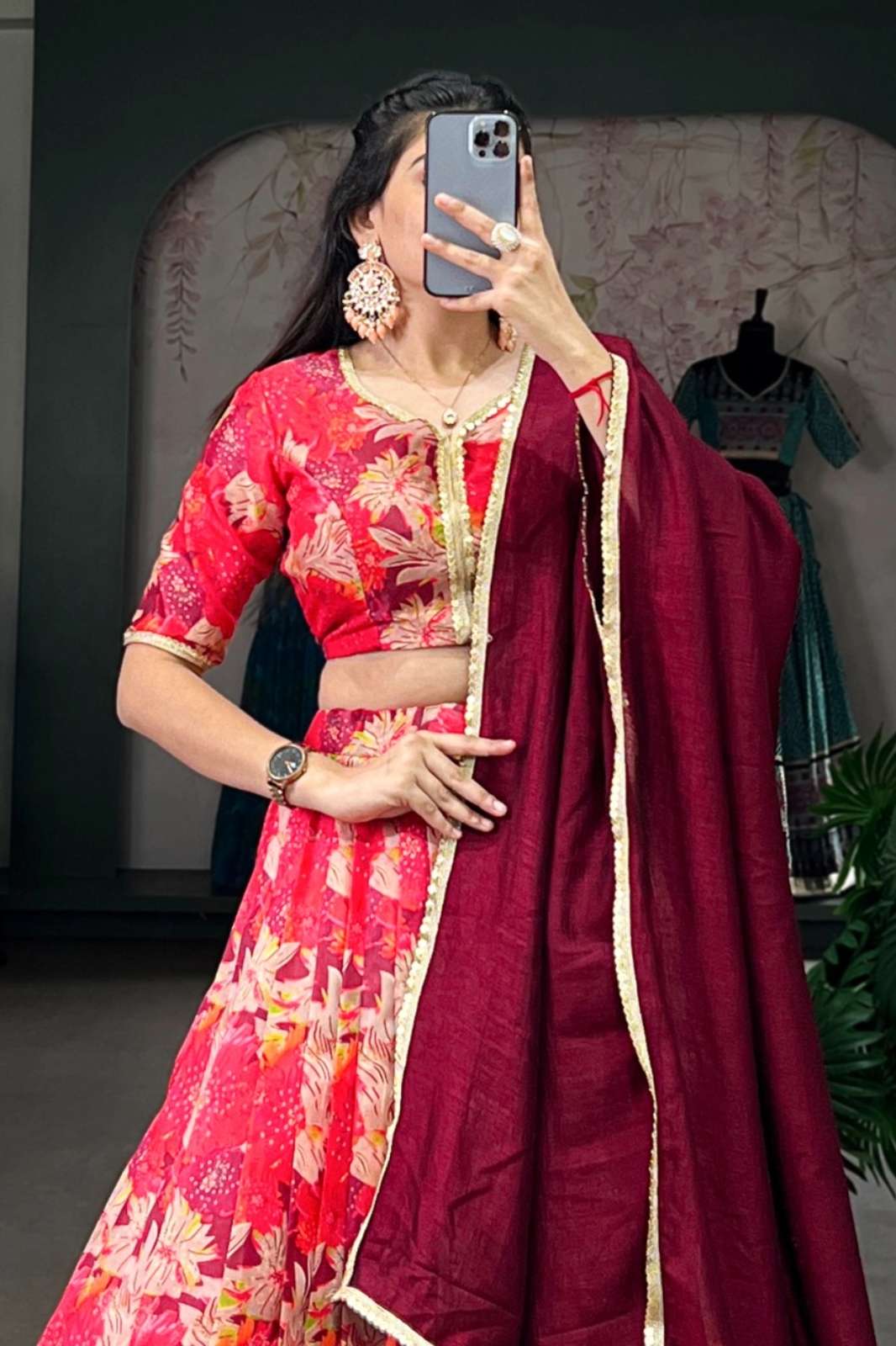 PAYAL CREATION 1032RED 10576 Designer Silk Festival Lehenga Choli