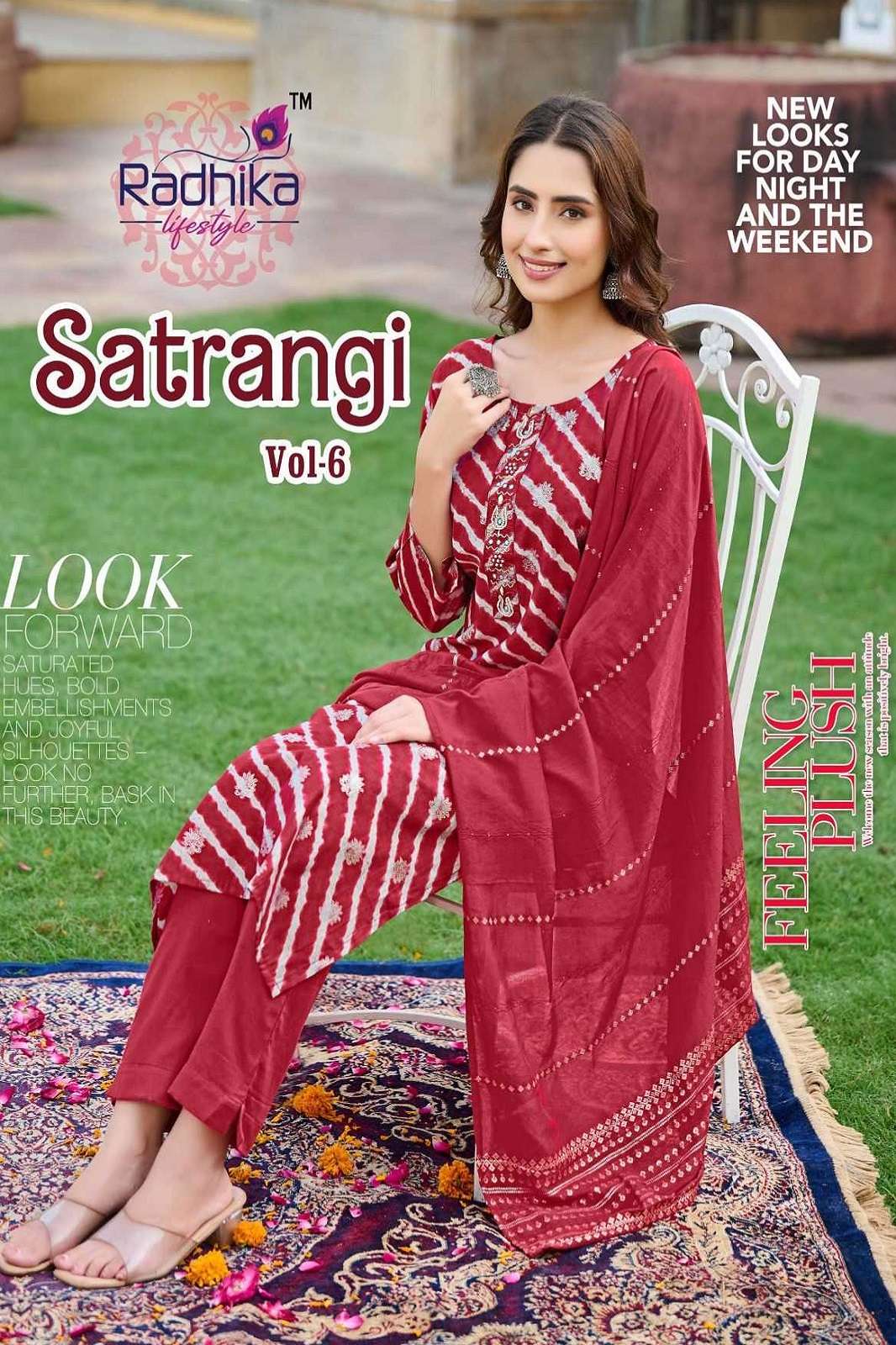 SATRANGI VOL 6 BY RADHIKA LIFESTYLE READY TO WEAR KURTIES