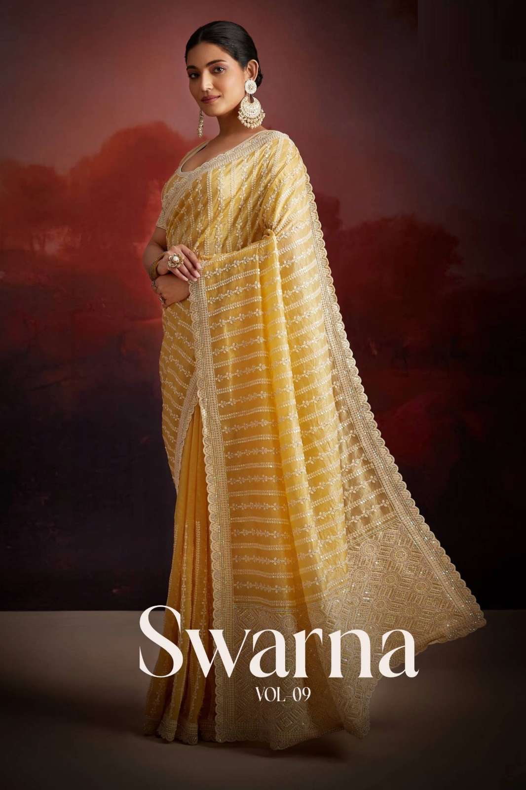 SHRI BALAJI EMPORIUM SWARNA VOL 9 10556 WEDDING WEAR DESIGNER SAREE