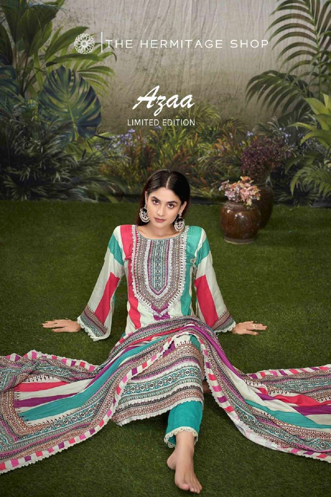 THE HERMITAGE AZAA VOL 2 VISCOSE COTTON SUITS