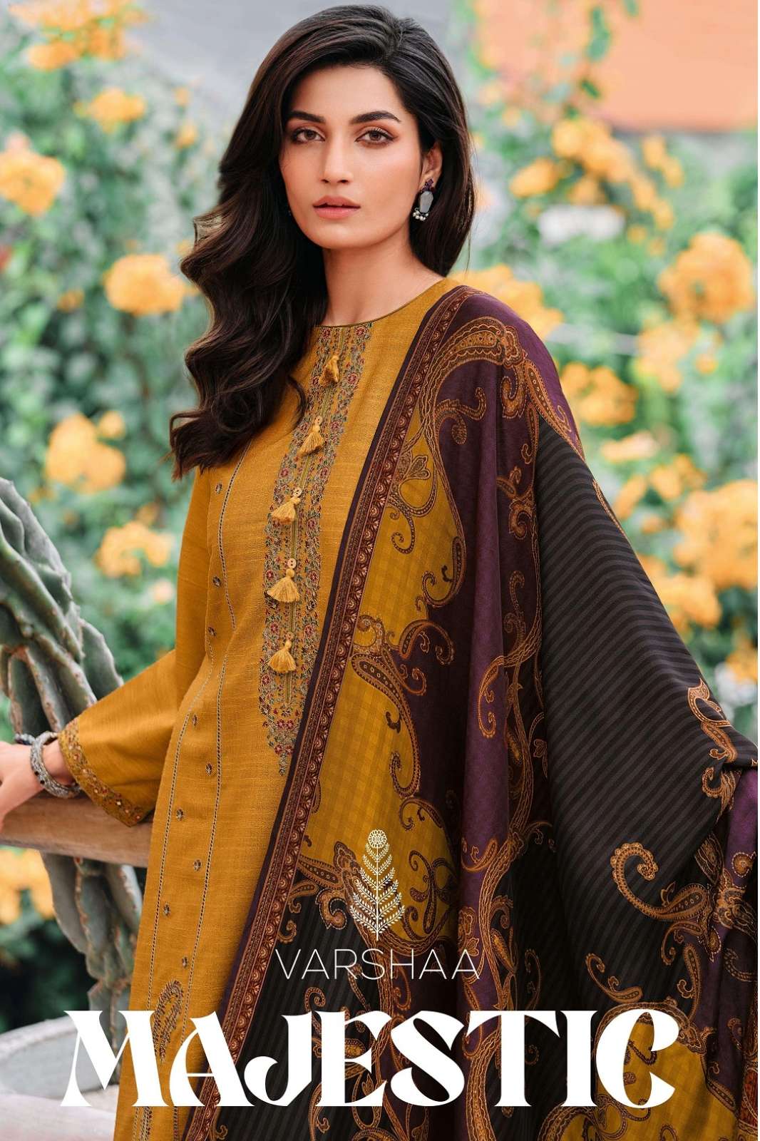 VARSHA MAJESTIC 6326 INDIAN WOMEN DESIGNER KHADI SUIT