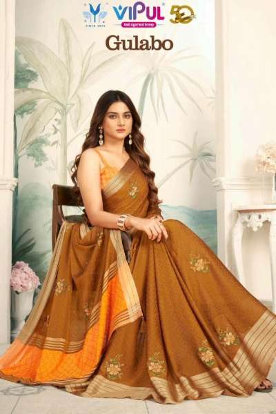 Vipul GULABO 9937 Formal Wear Designer Chiffon Saree