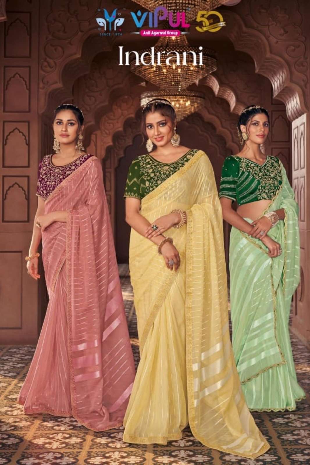 Vipul INDRANI 9894 Indian Women Designer Organza Saree