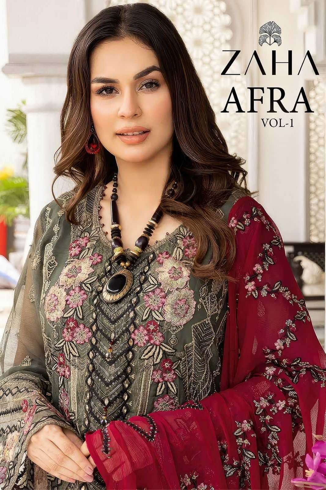 ZAHA AFRA VOL 1 10284 10285 10286 GEORGETTE EMBROIDERED SUITS